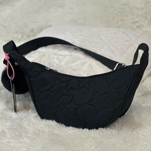 Star black shoulder bag